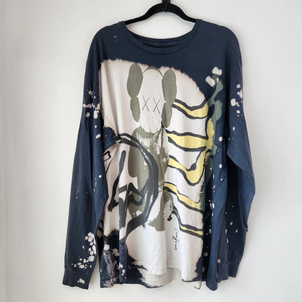 Cactus Jack Travis Scott x Kaws for Fragment Long Sleeve Shirt Tee Graphic XL